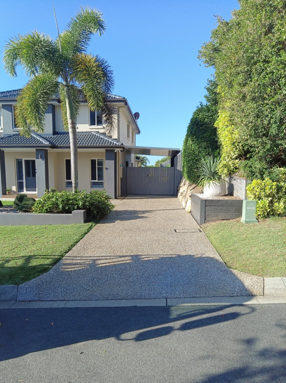 Residential concrete finish